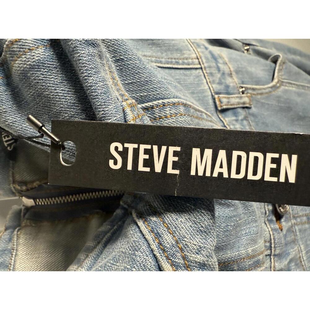 NWT Steve Madden Denim Strapless Midi Dress Size S - Picture 5 of 5